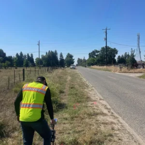 Utility locating in California on a large-diameter water main